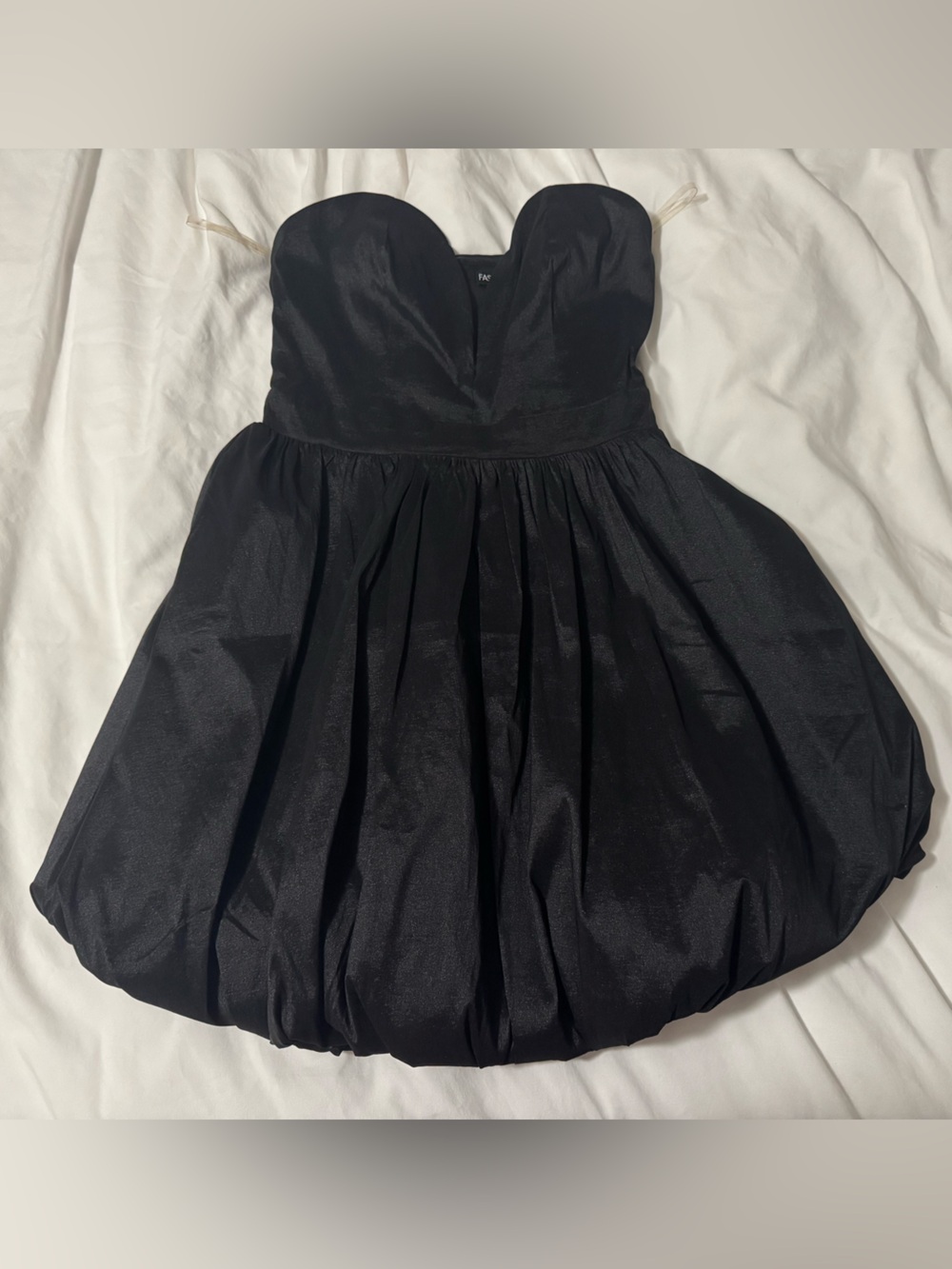 Fashion Nova Black Strapless Party Dress
